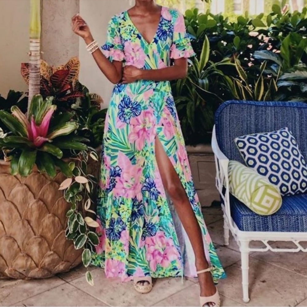 Lilly Pulitzer 🌸 Emmerson Maxi Dress Island Escape